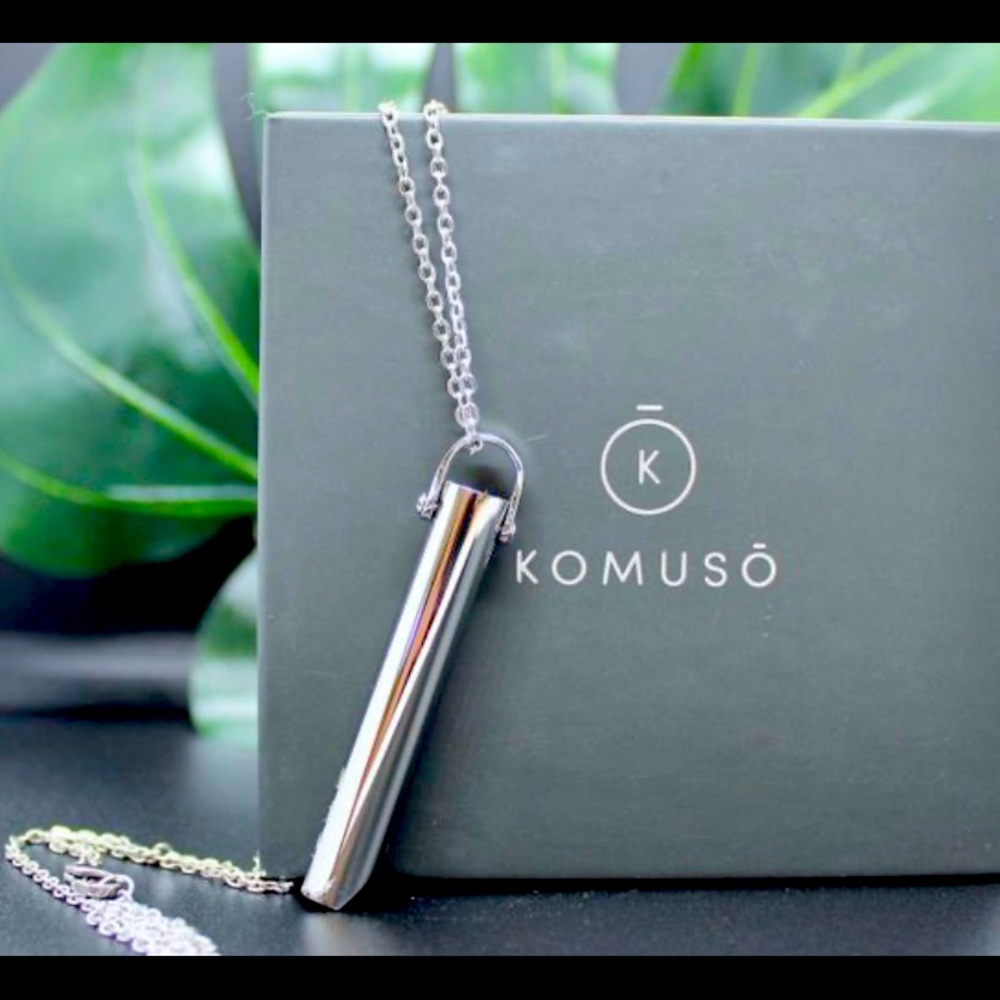 Silver Komuso Shift Necklace